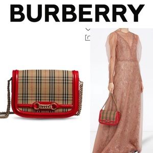 NEW!! Burberry 1983 knight Check  Link Shoulder Bag 💕